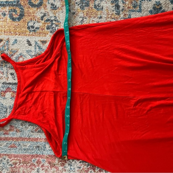 Old Navy poppy red high neck tank swingy 90s sundress - Picture 7 of 8